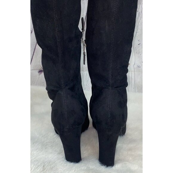 SAM EDELMAN Women’s ‘Kent' Over the Knee Boot Black Suede Size 8.5 - Picture 5 of 9